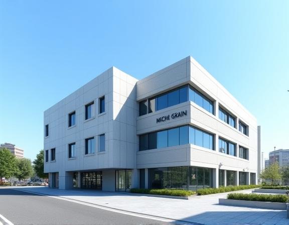 ミチグレインの大阪本社施設のモダンな外観